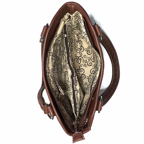 Justin West Western Floral CCW Stud Buckle Concealed Carry Handbag Purse Set - Picture 30 of 131