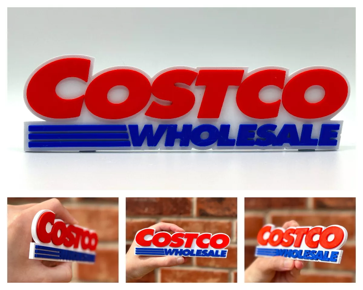 Costco Wholesale Logo 3D Sign｜Shelf Display｜3D Printing HandMade｜023