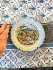 ASSIETTE BLASON DE "LONGWY " FAÏENCERIE SAINT JEAN L'AIGLE ÉMAUX DE LONGWY