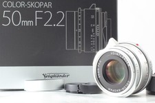 MINT in Box Voigtlander COLOR-SKOPAR 50mm f/2.2 Silver VM Leica M-mount V3495