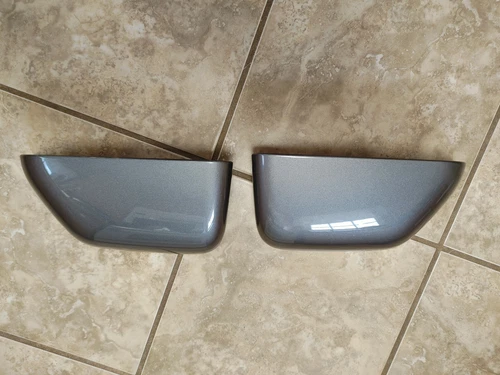 2017-22 F-250 custom PAINTED Mirror Caps PAIR- MAGNETIC gray
