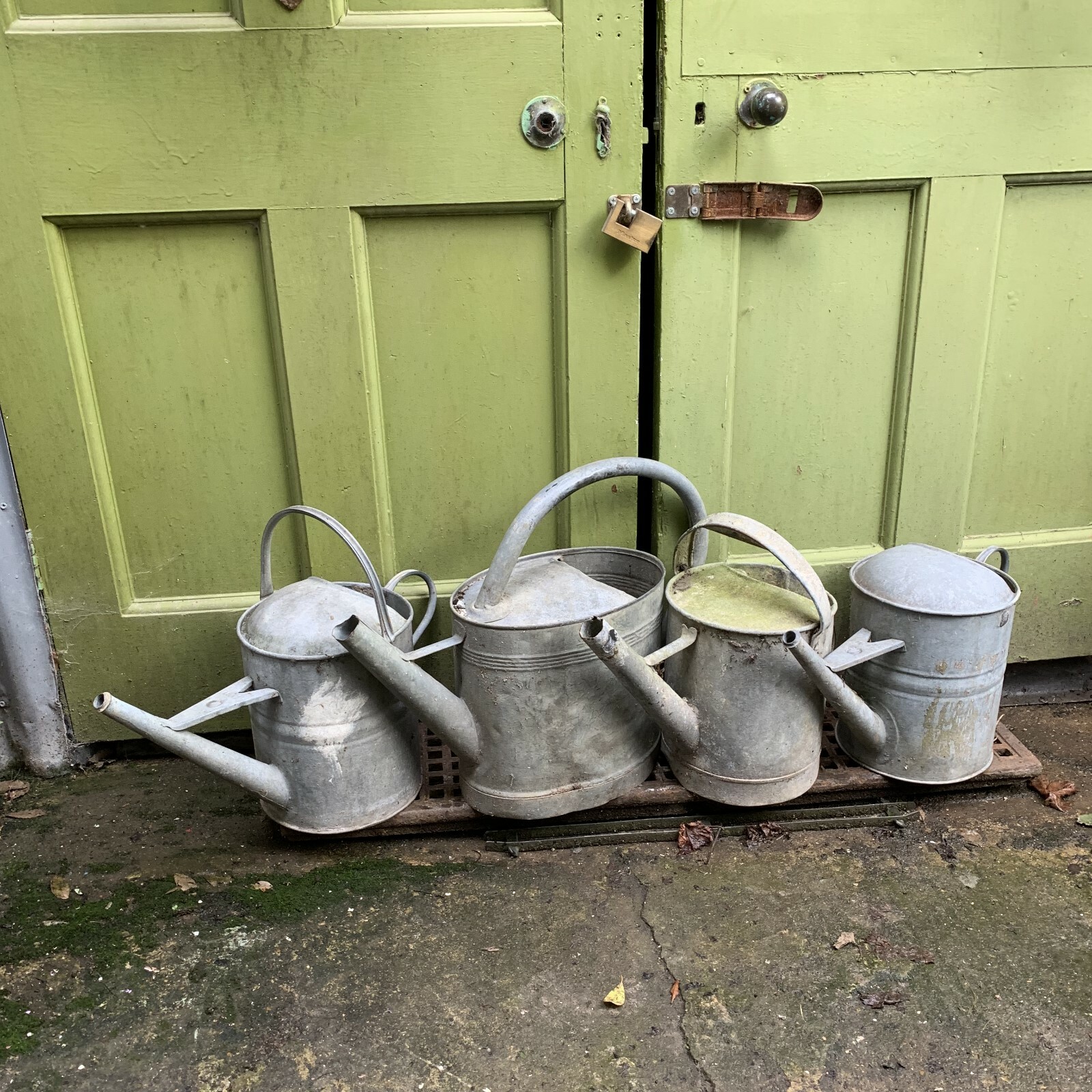 4 vintage galvanised metal watering cans eBay