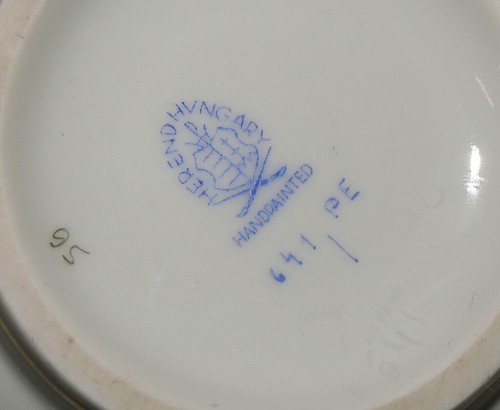 Herend PETERSILIE Große Milchkanne Modell 641/PE Ungarn B. 17,0 cm 550 ml - Picture 12 of 12