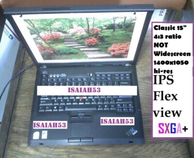 Lenovo T601F   FRANKENPAD  T60 T61 NEW BOARD! 15'' USED SXGA+ IPS T601 laptop SSD