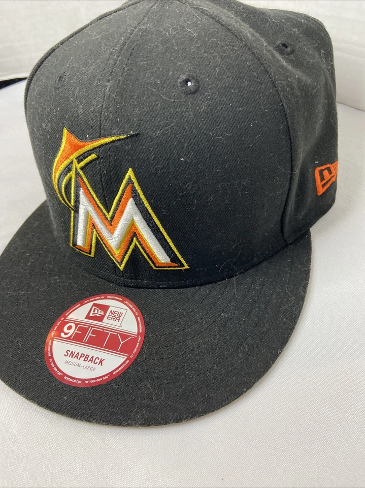 Miami Marlins Hat OG Logo Strap Snap 9Fifty NWT New Era - Imagem 4 de 4