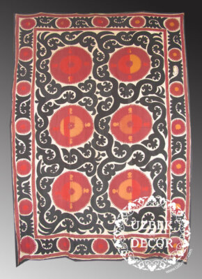 ANTIQUARIA UZBEK HANDMADE SAMARKAN  SUZANI # 9099