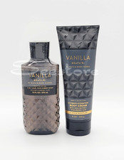 Bath  Body Works Vanilla Noir Men's Body Cream  3 in 1 Body Wash Set of 2