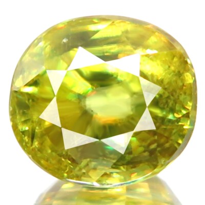 1.84ct NATURAL SPHENE BEST 5A+ COLOR SPHENE AWESOME SPARKLING PERFECT CUT GEM!
