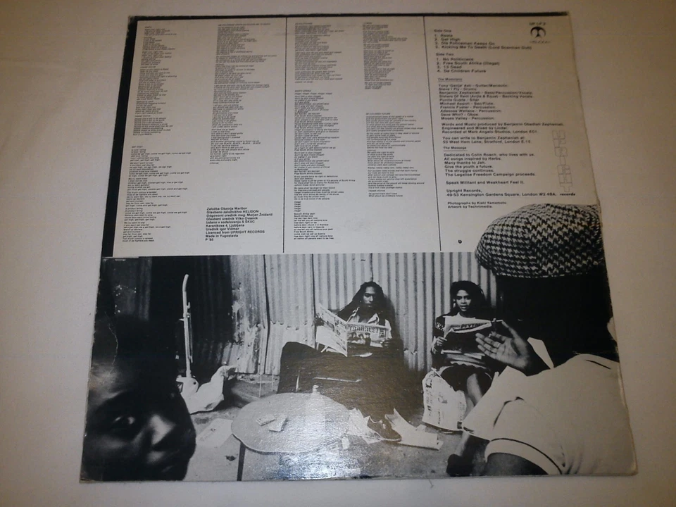BENJAMIN ZEPHANIAH - RASTA, RARE YUGOSLAVIAN LP, REGGAE, DUB Foto 2 de 4