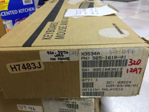 NEW, Sun X3534A 565-1610 (Swiss/French) Unix Keyboard(320-1297) & Mouse USB
