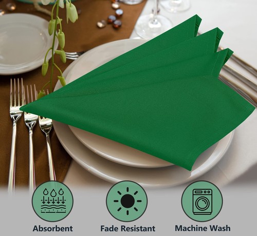Ruvanti 18x18 Cloth Napkins Set Soft Washable Cotton Reusable Table Napkins - Picture 191 of 211
