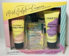 Gift Set Bath Body Mind Body Fancy Rose Blooming Lotion Shower Gel Body Mist