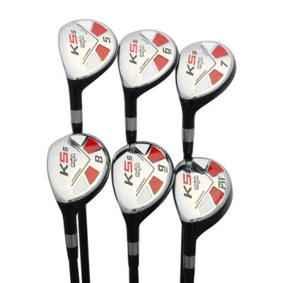 Left Hand-Majek Golf +1'' Std Senior Men Hybrids (5-PW) ''A'' Flex Arthritic Grip