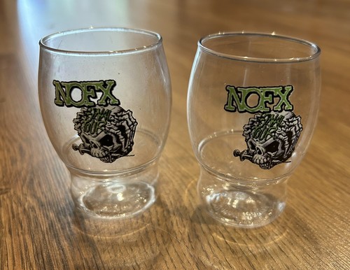 NOFX Final Shows Shot Glass Beer Sampler SET (2) punk in drublic