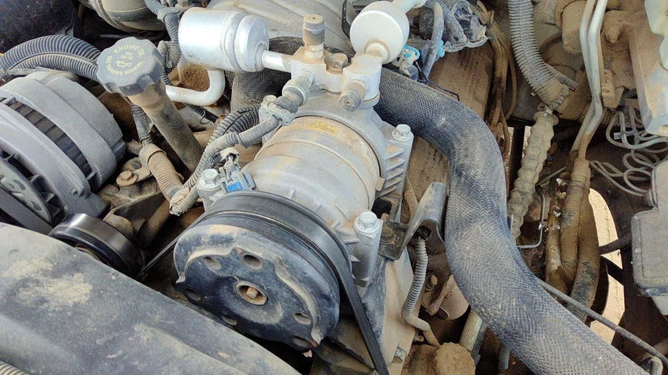 1996-2000 Silverado 2500 AC compressor ar condicionado conjunto de bomba fabricante de equipamento original 7,4l - Imagem 3 de 4