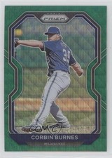 2021 Panini Prizm Tier II Green Wave Prizm Corbin Burnes #128 0md9