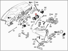 Genuine MERCEDES C292 W166 X166 GL-CLASS GLE Air Vent Central 16683061012A17