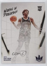 2021-22 Panini Court Kings Works in Progress Violet /49 Day'Ron Sharpe #26 11ao