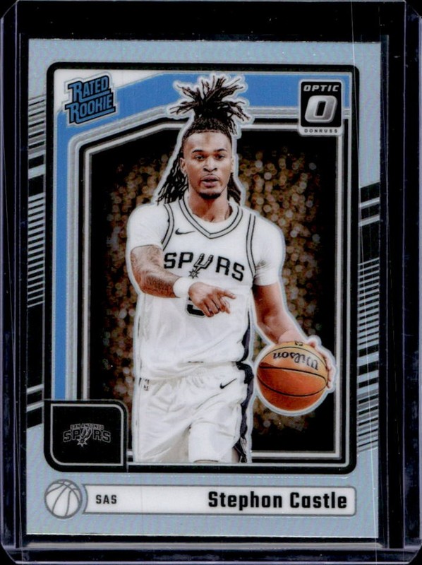 2024-25 Panini Donruss Optic Stephon Castle Holo Prizm RC Rated Rookie #254