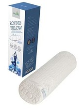 Comfort Memory Foam Neck Roll and Cervical Bolster Round Pillow 18"x6" Pillow