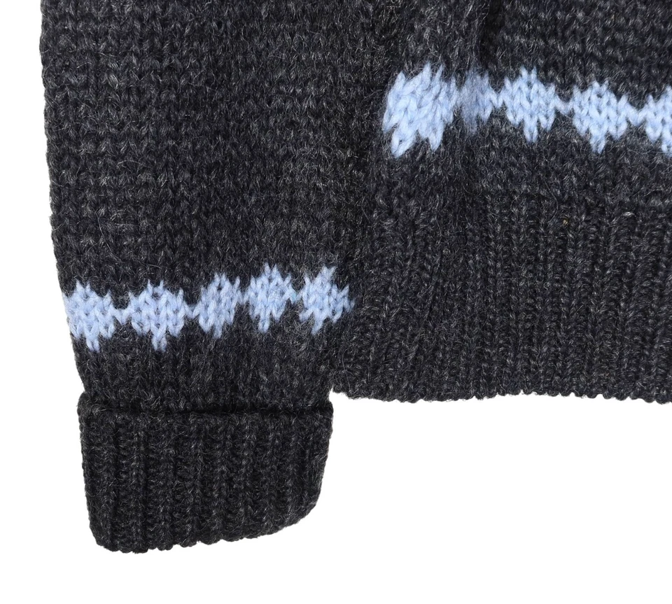 Suéter De Colección J CREW Nordic Fair Isle Grueso Cuello Alto Talla M Lana Mohair Foto 4 de 4