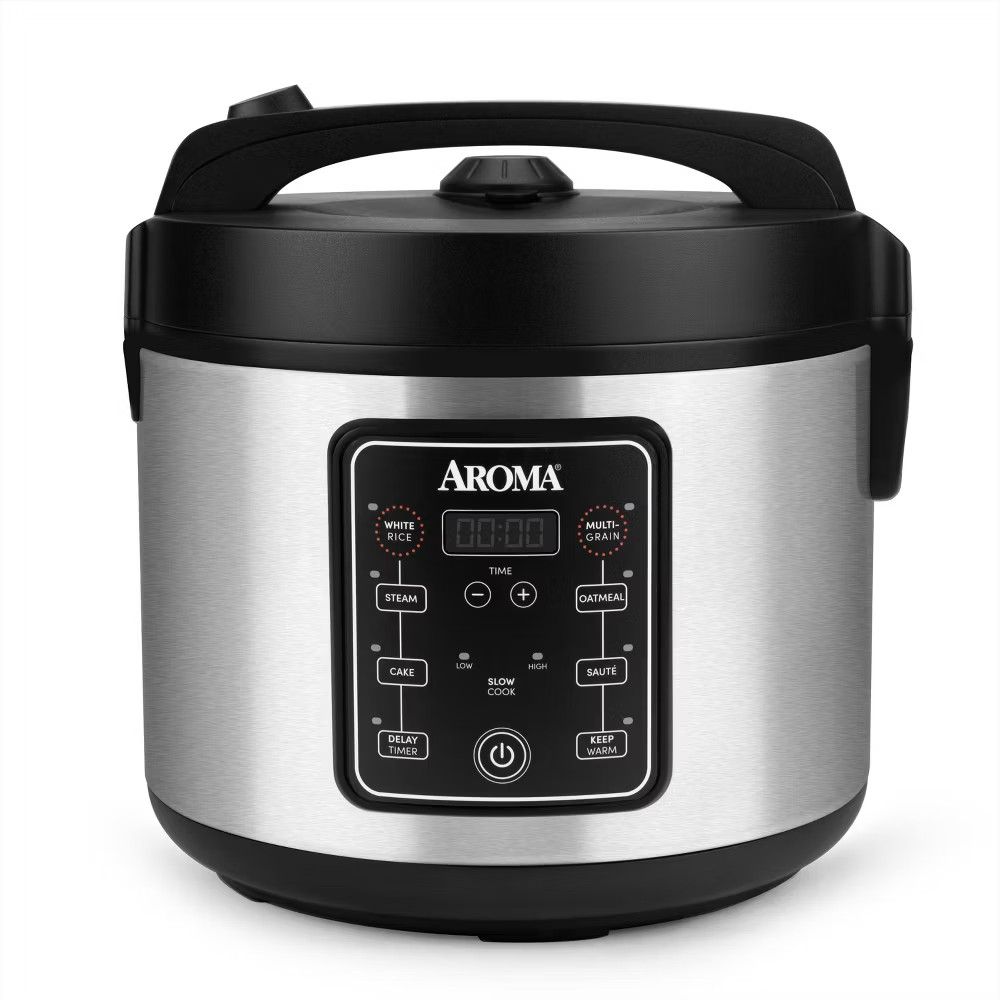 Aroma 20 Cup Multi Cooker Rice Multicooker 5 Settings Nonsti