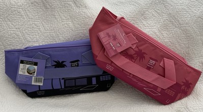 2 Trader Joe's Mini Insulated Bags NEW+TAGS Limited Edition Colors Pink Lavender