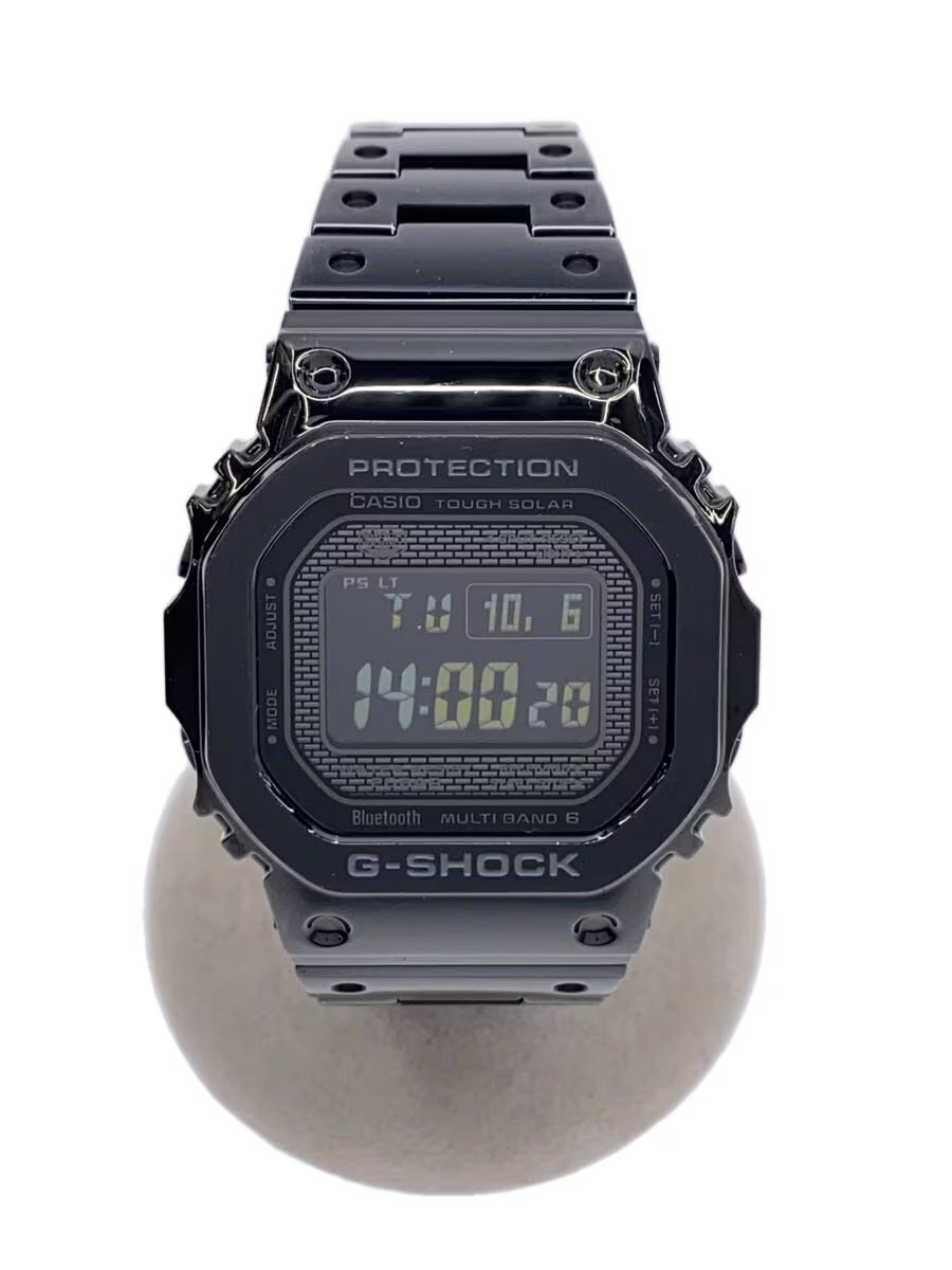 Casio gmw-b5000 Stainless Steel 44mm Black Dial Solar Wristwatch #2nW8257