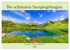 Calendar 2027 US Version The most beautiful lake reflections Wall Calendar