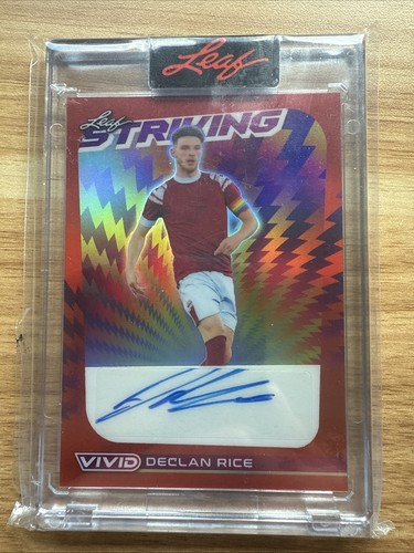 2022 Leaf Vibrance Declan Rice Auto 1/6!!! West Ham/Arsenal LEGEND!!