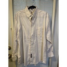 Tommy Hilfiger Men's Classic Fit Long Sleeve Button Down Shirt Plaid Size 16-34