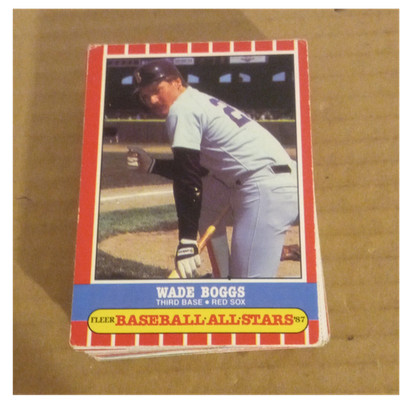 vintage 1987 fleer with wade boggs and 40 other cards fleer,tops,donruss