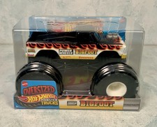 Hot Wheels Monster Truck Oversized Bigfoot Power Wheels Black Flame 1:24 Mattel
