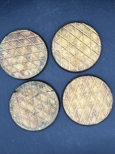 Four Vintage Italian Coasters. 4” Plastic - Picture 3 of 3