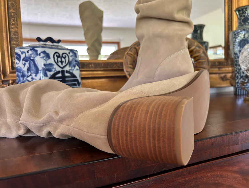 Kelsi Dagger Armadillo Slouchy Suede Tall Boot - Tan, Size 7.5 image 7