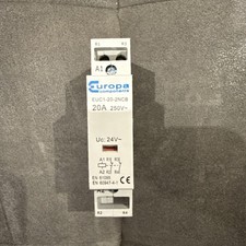 EUROPA 20 AMP DOUBLE POLE NC CONTACTOR 24V COIL EUC1-20-2NCB