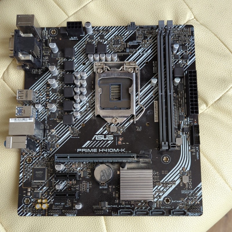 ASUS Prime H410M-K Intel 10th Gen Motherboard, mATX, LGA1200, DDR4 NO IO SHIELD