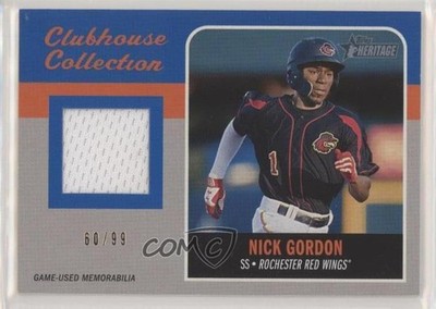 2019 Topps Heritage Minor League Edition Blue 60/99 Nick Gordon #CCR-NG n1u