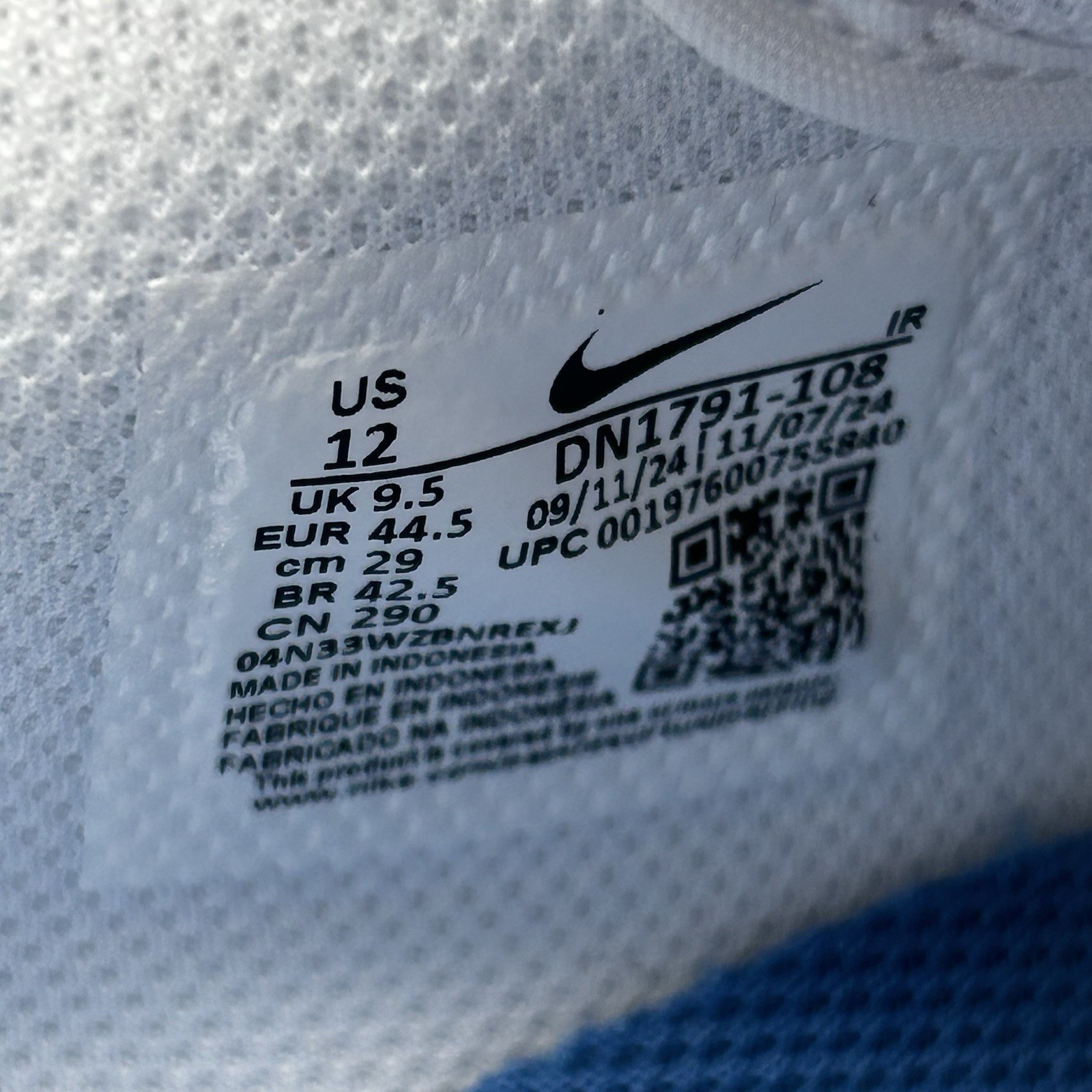 Nike Cortez Forrest Gump bianco rosso DN1791-108 uomo donna UK 9,5 terrazze casual foto 6