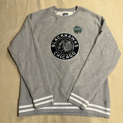 Chicago Blackhawks Sweatshirt Mens Large Gray 2019 Winter Classic Hockey NHL 