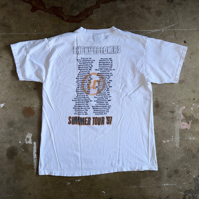 VINTAGE 90s THE WALLFLOWERS (ROCK BAND) 1997 TOUR CONCERT T-SHIRT