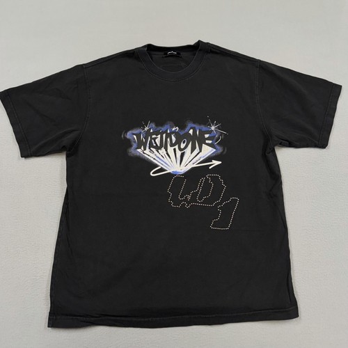 Welldone Shirt Mens Large Black Graffiti Logo Graphic T-Shirt Tee Streetwear