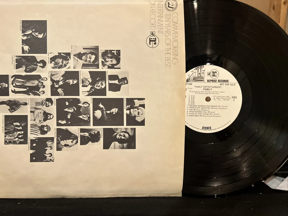 FAMILY  ‎– Family Entertainment  1969 1st US WL Promo LP  MINT Glyn Johns - Image 3 of 3