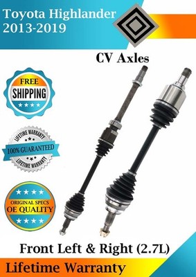 New OE Front CV Axles For 2013-2019 Toyota Highlander 2.7L Lifetime Warranty