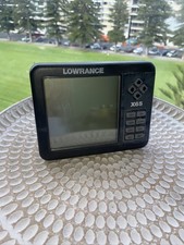 Lowrance X65 Fish Finder Head Marine Depth Sounder Unit Only No Cords Box Manual