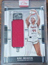 2025 Panini One Kiki Iriafen ROOKIE RC Patch Relic 77/99 WNBA basketball card
