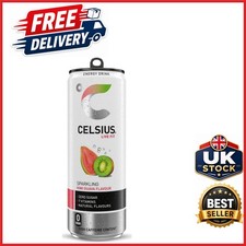 Sparkling Kiwi Guava Energy Drink Sugar Free 355ml Cans 12-Pack Natural Flavours