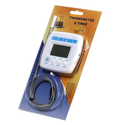 Digital LCD Probe Thermometer Timer Alarm Cooking Kitchen BBQ Food Meat Tools