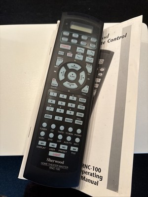 Sherwood RNC-100 Universal Remote Control Tuner Receiver Amplifier Remote Boxed