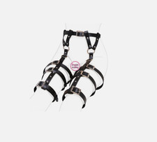 Leather Body Harness Waist Belt Leg Garter Punk Gothic Suspenders Strap Clamps